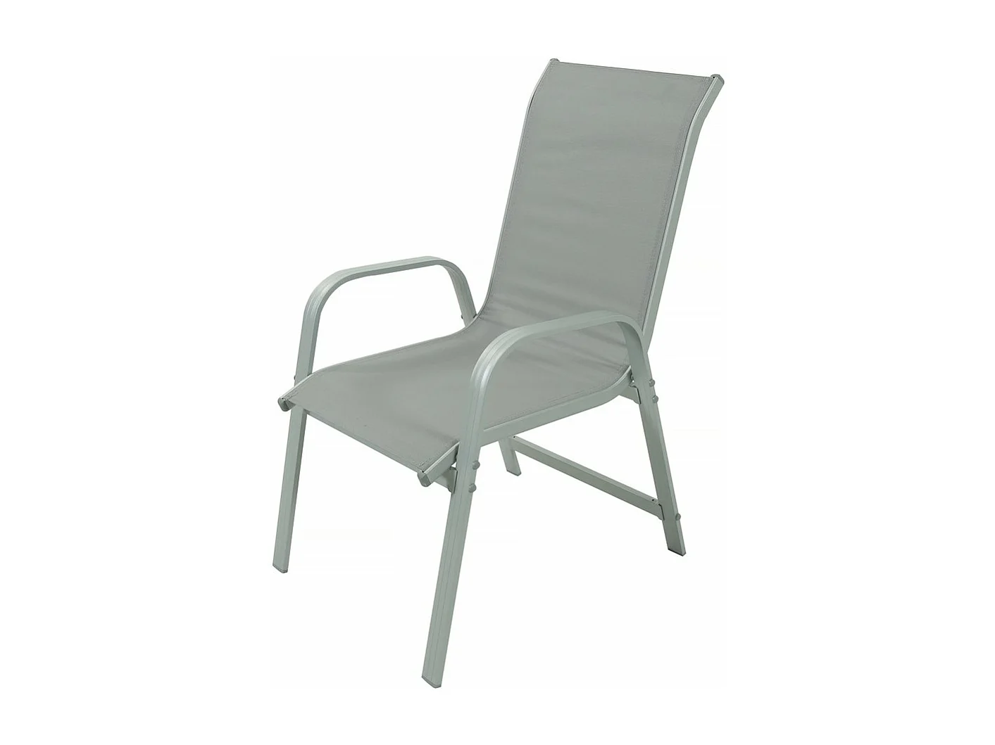 Salon de jardin repas en aluminium extensible "Lagos" - 140/280 x 90 x 76 cm - 10 places - Gris clair