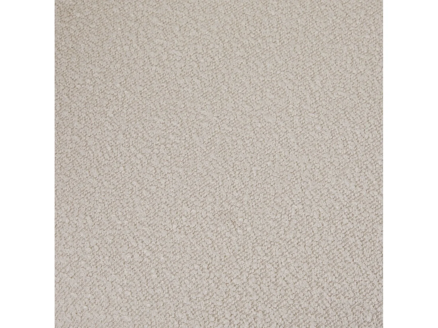 Lot de 2 chaises avec dossier Diana - Tissu bouclé et métal - Blanc