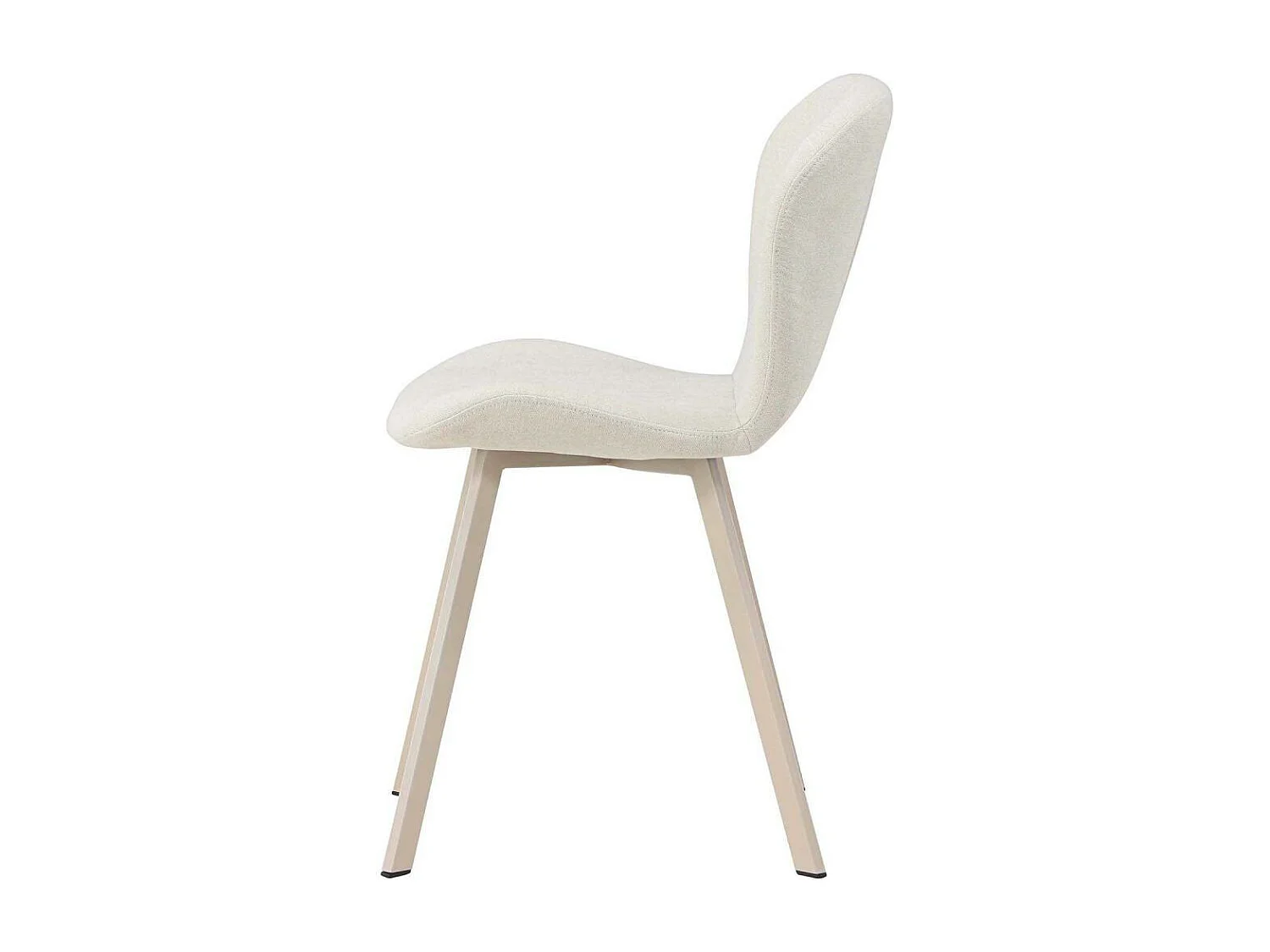 Chaise en tissus pieds en acier Lilja