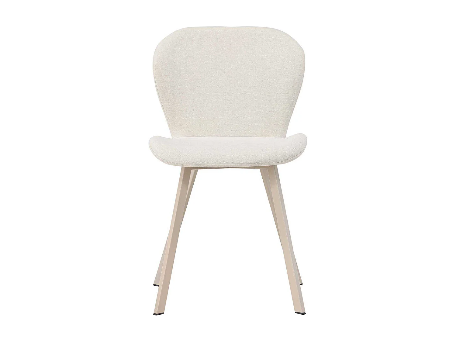 Chaise en tissus pieds en acier Lilja