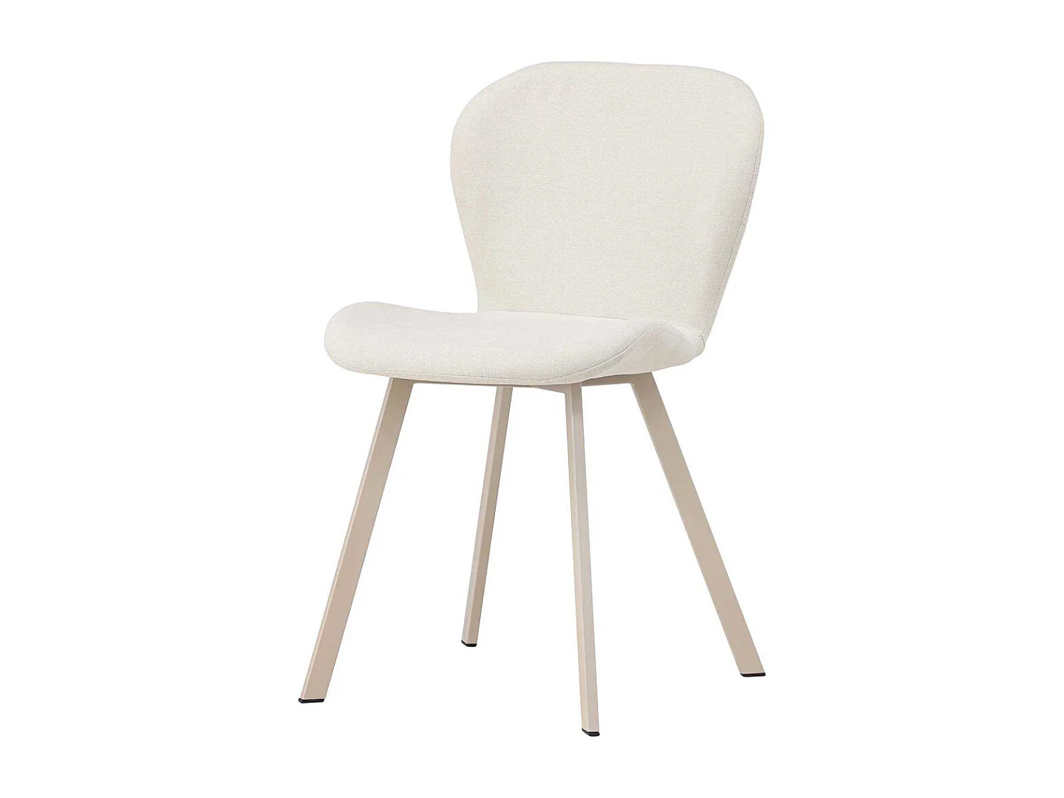 Chaise en tissus pieds en acier Lilja