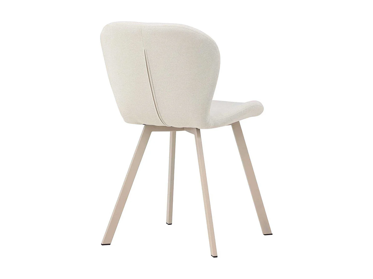 Chaise en tissus pieds en acier Lilja