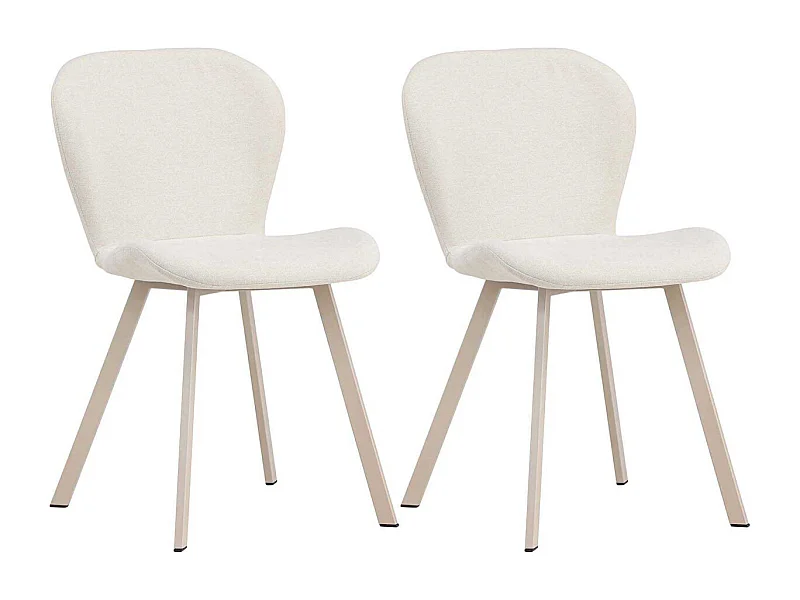 Chaise en tissus pieds en acier Lilja