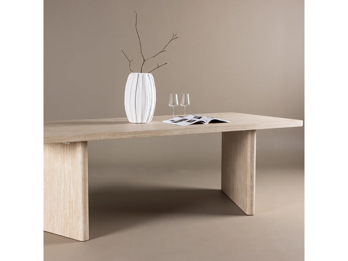 Table à Manger Design "Skagen" 240cm Beige