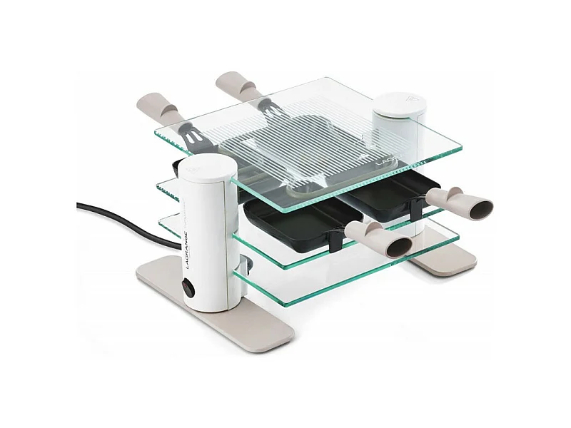 Lagrange Appareil à raclette 4 personnes 600w en verre - 009408