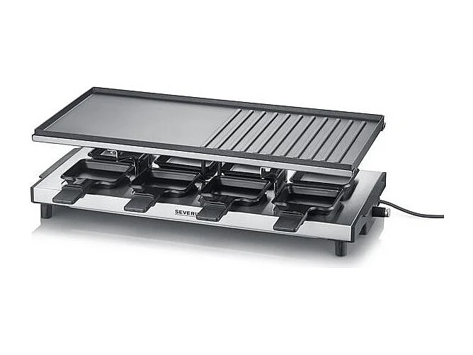 Severin Appareil à raclette 8 personnes 1700w + grill - 2375