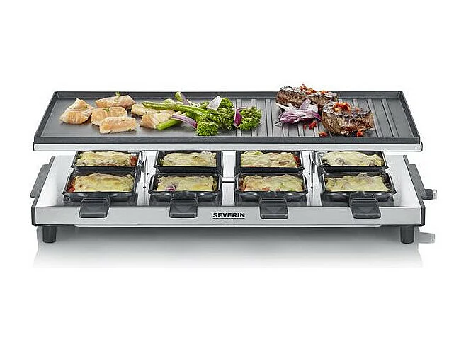 Severin Appareil à raclette 8 personnes 1700w + grill - 2375