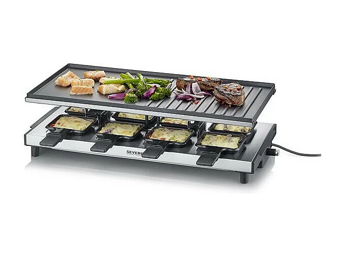 Severin Appareil à raclette 8 personnes 1700w + grill - 2375