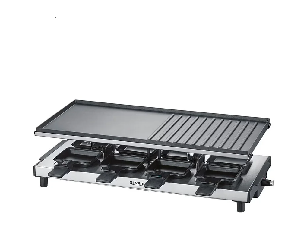 Severin Appareil à raclette 8 personnes 1700w + grill - 2375