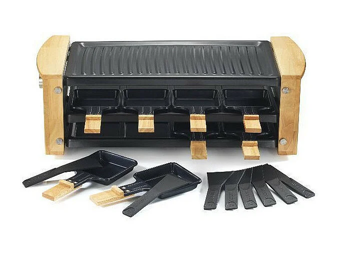 Kitchen Chef Appareil à raclette 8 personnes 1200w - kcwood.8rp