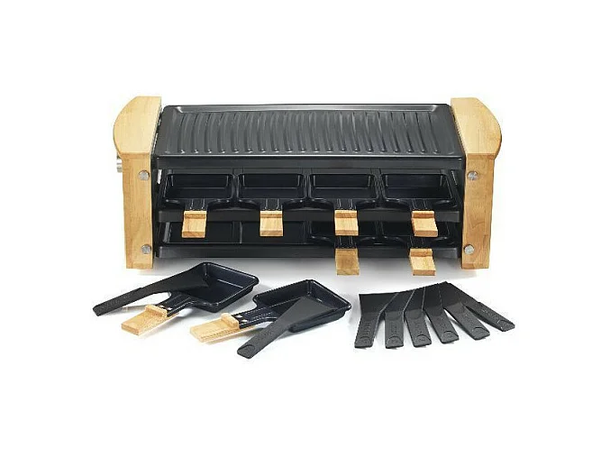 Kitchen Chef Appareil à raclette 8 personnes 1200w - kcwood.8rp