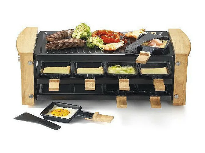 Kitchen Chef Appareil à raclette 8 personnes 1200w - kcwood.8rp