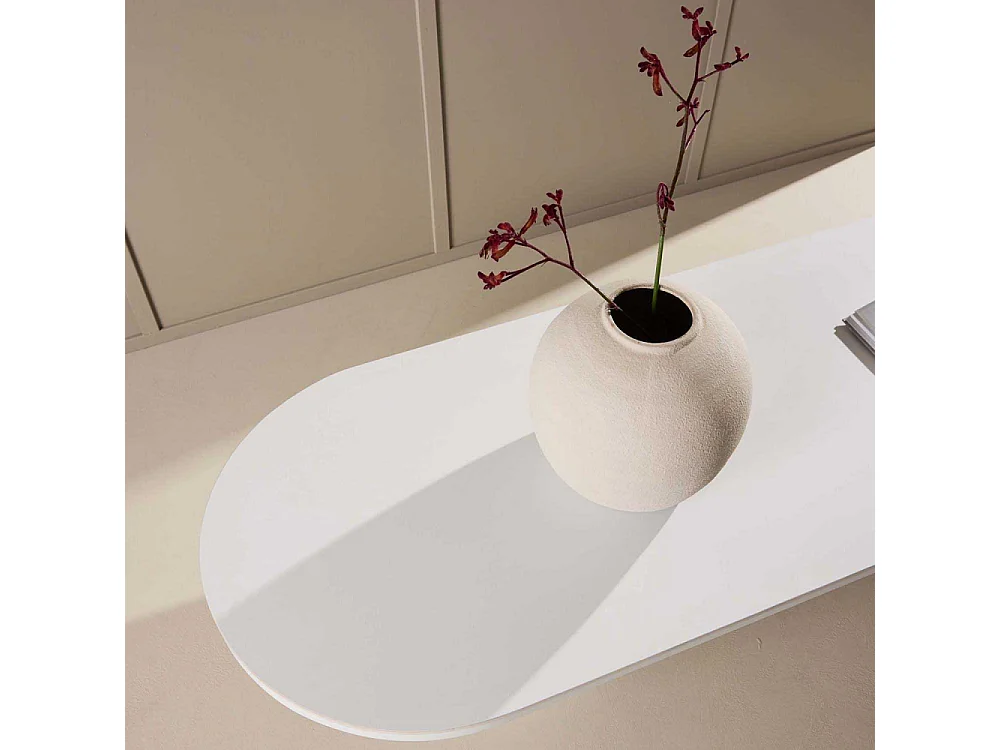 Table Basse XL en Pierre "Narvik" 190cm Beige