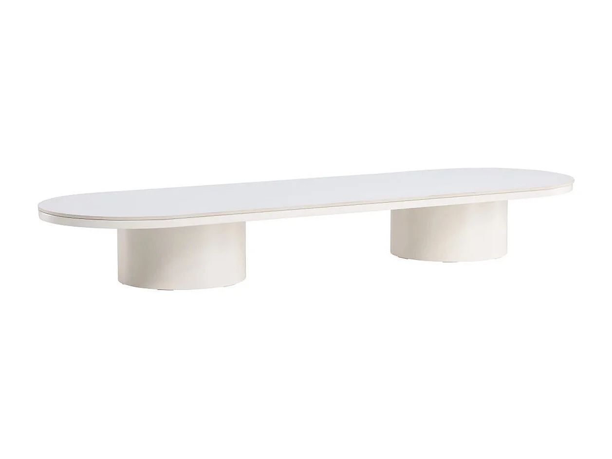 Table Basse XL en Pierre "Narvik" 190cm Beige