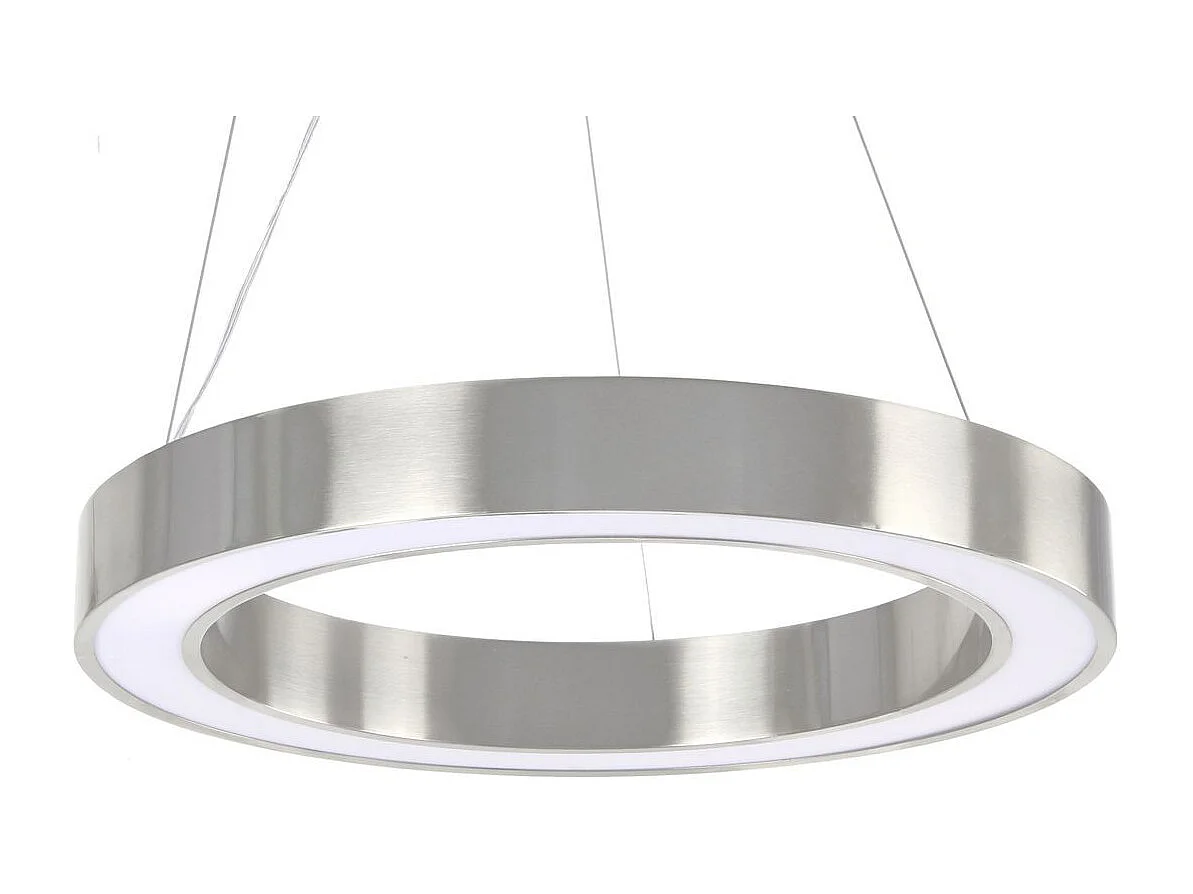 Lampe Suspension Design "Saturn" 50cm Argent