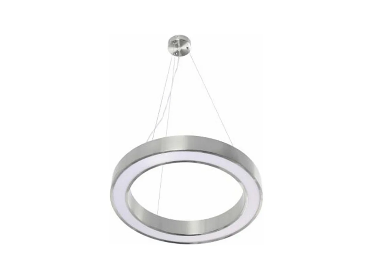 Lampe Suspension Design "Saturn" 50cm Argent