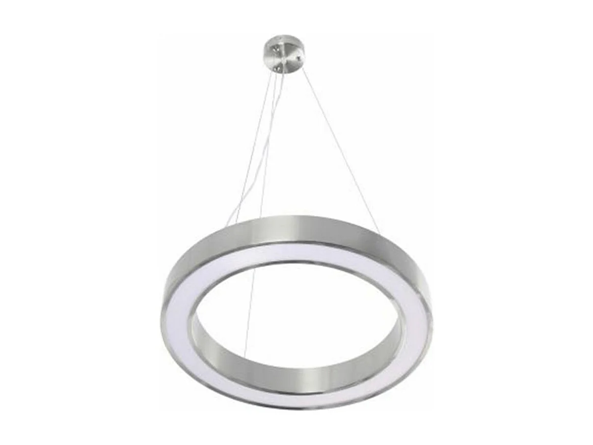 Lampe Suspension Design "Saturn" 50cm Argent