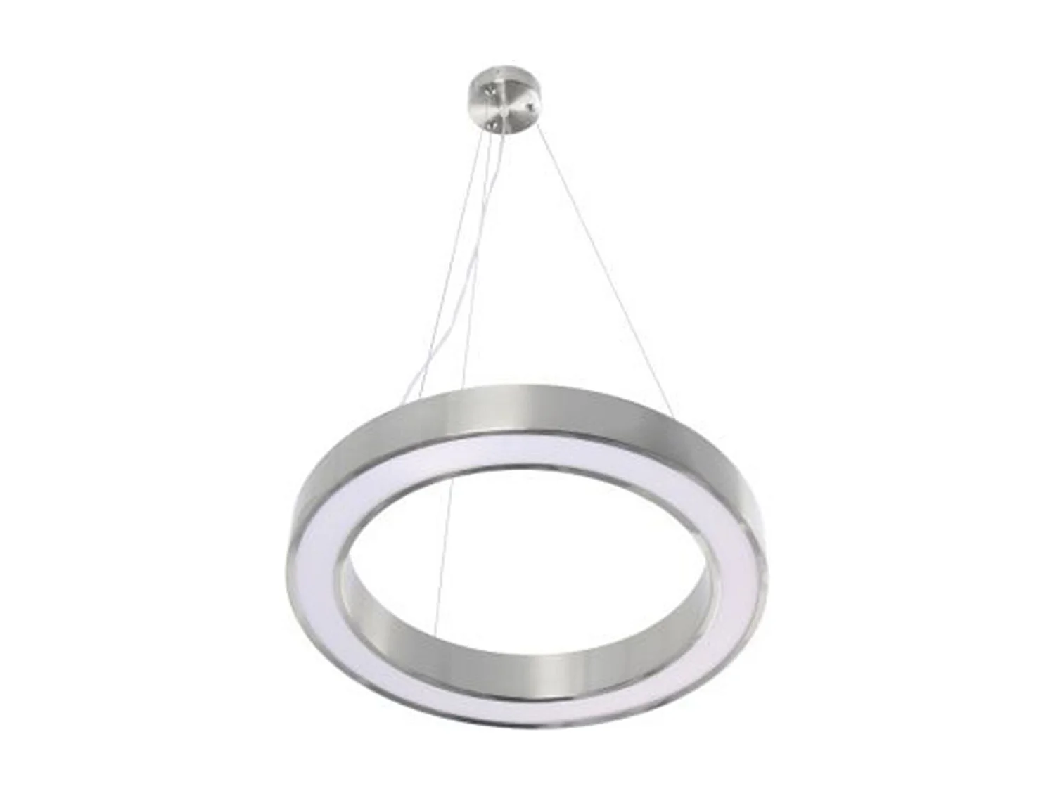 Lampe Suspension Design "Saturn" 50cm Argent