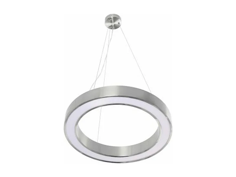 Lampe Suspension Design "Saturn" 50cm Argent