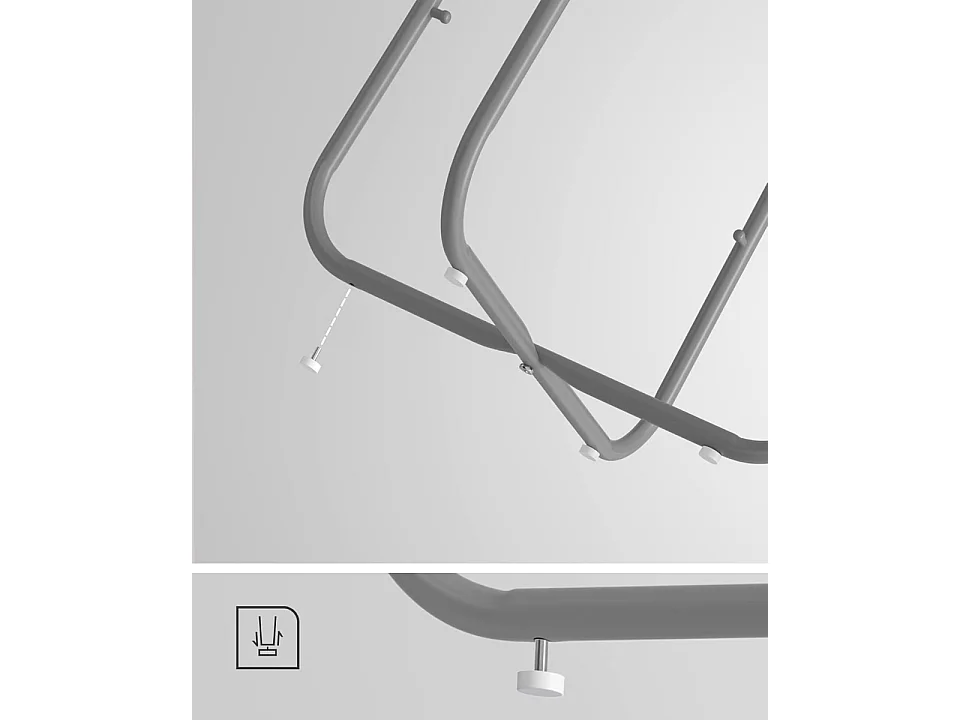 Beistelltisch mit Aufbewahrungskorb - Rund - H51 cm