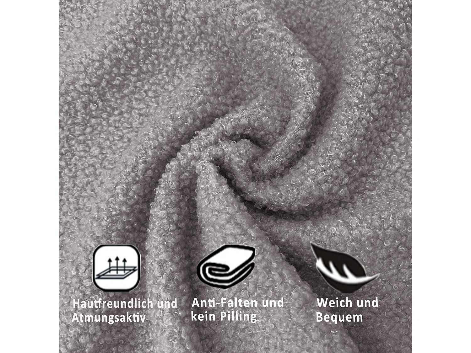 Banc coffre de rangement en Flanelle - 120 x 40 x 40 cm - Gris