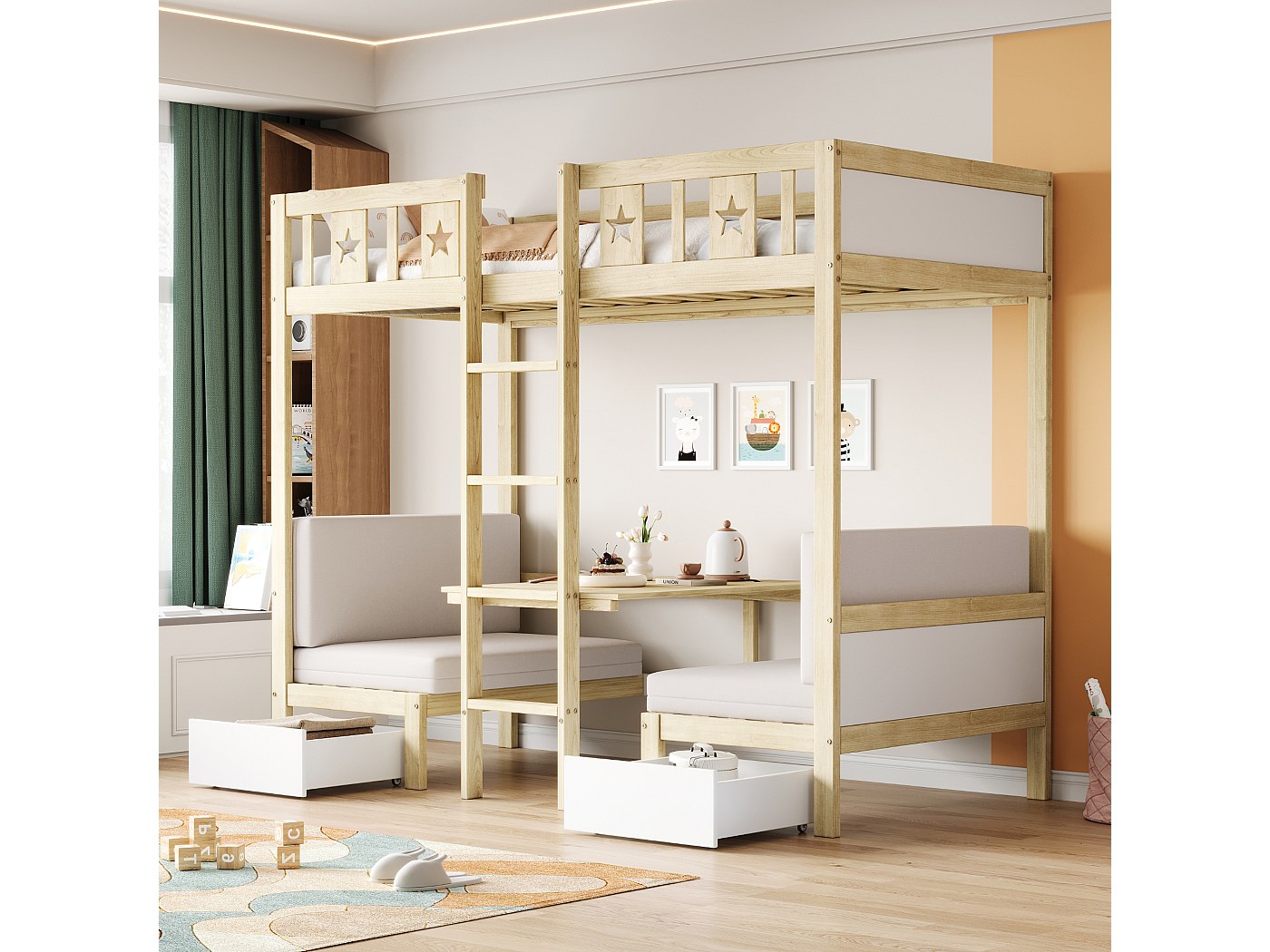 Mathy by Bols boomhut enkelbed 90 x 190 – Diverse kleuren – Sterre Tijl