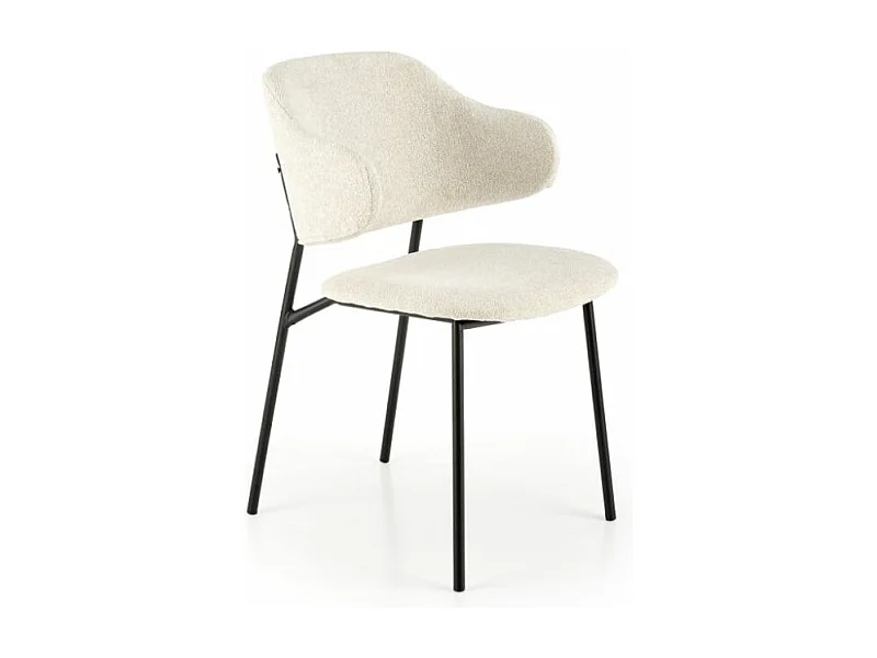 Krzesło tapicerowane K497 kremowe