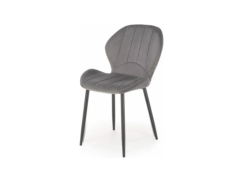 Krzesło tapicerowane K538 VELVET szare