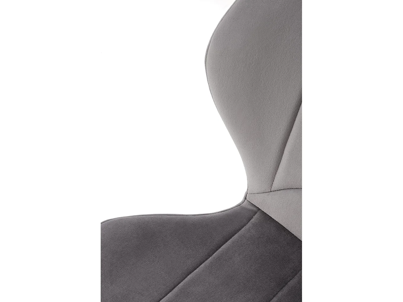 Krzesło tapicerowane K538 VELVET szare