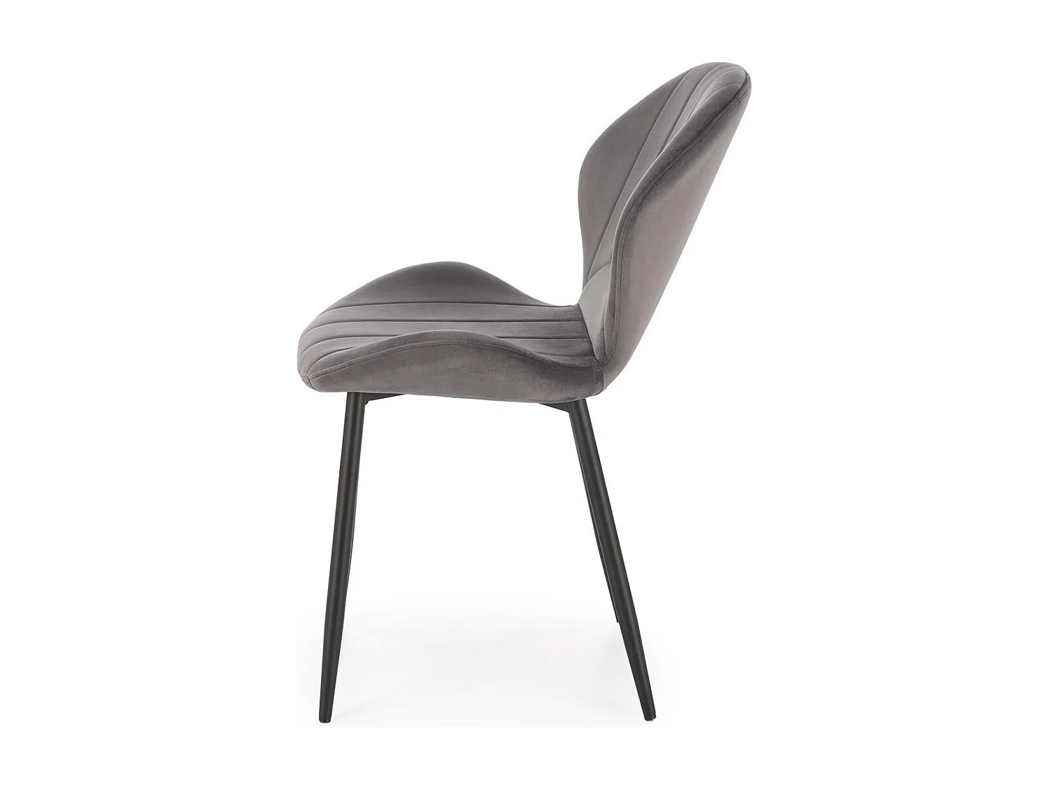 Krzesło tapicerowane K538 VELVET szare