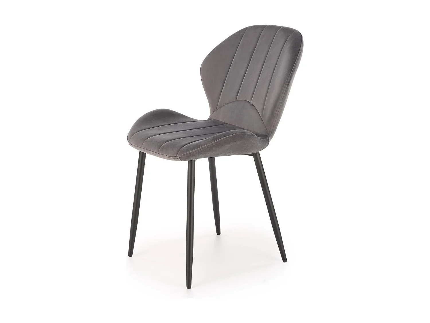 Krzesło tapicerowane K538 VELVET szare