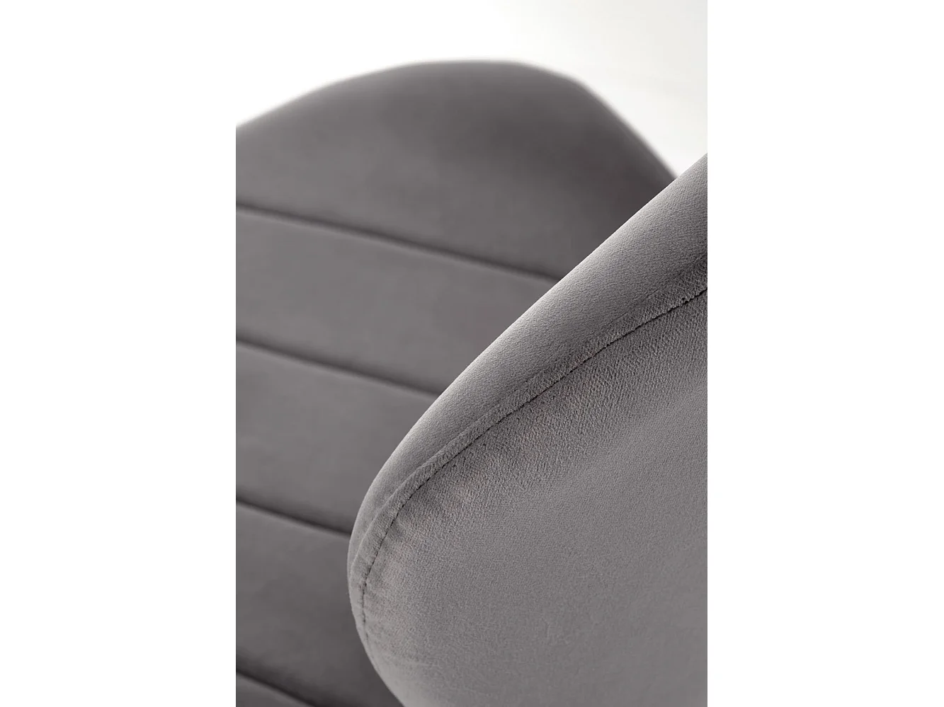 Krzesło tapicerowane K538 VELVET szare