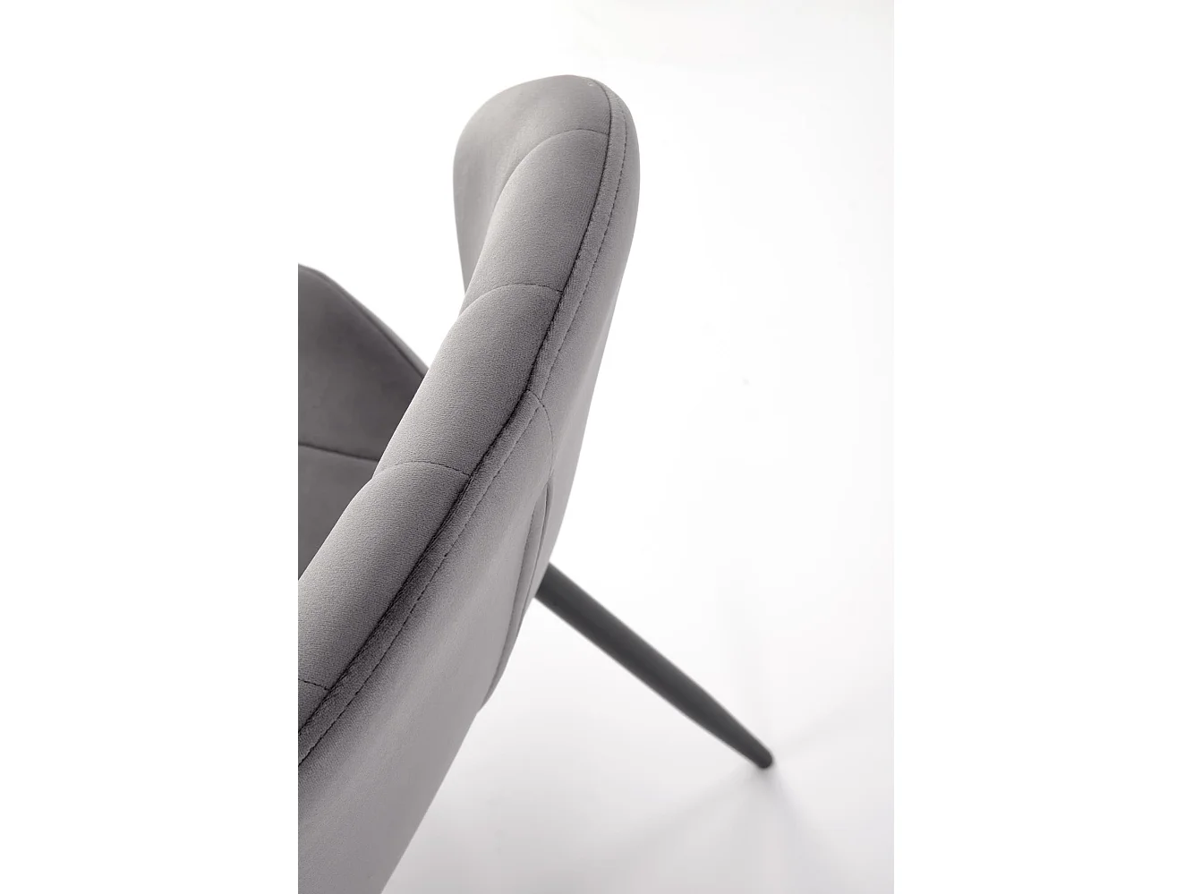 Krzesło tapicerowane K538 VELVET szare