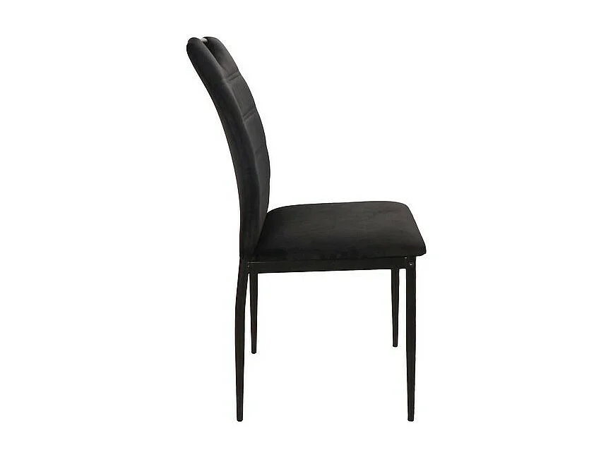 Krzesło tapicerowane RIP VELVET czarne