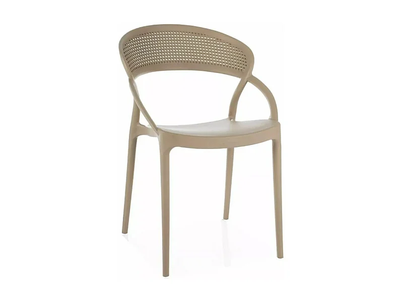 Krzesło z tworzywa GLIS II beżowe