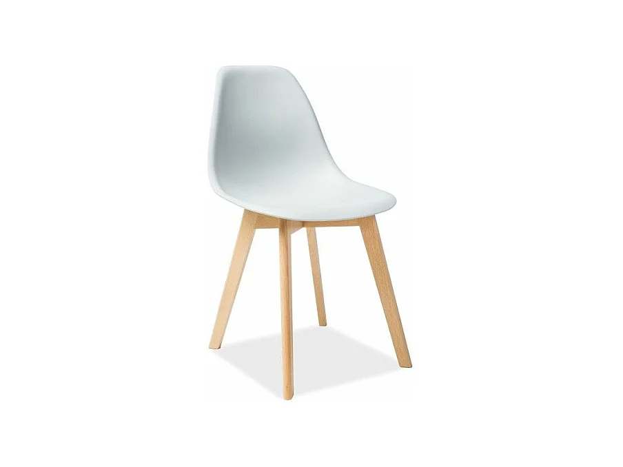Chaise scandinave - Moris - 46 x 46 x 85 cm - Gris