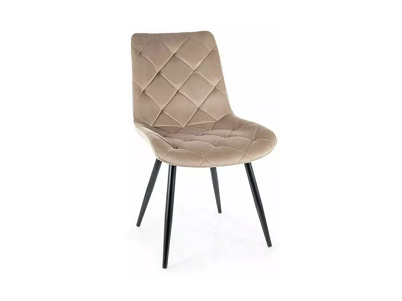 Krzesło tapicerowane RALPH VELVET ciemnobeżowe