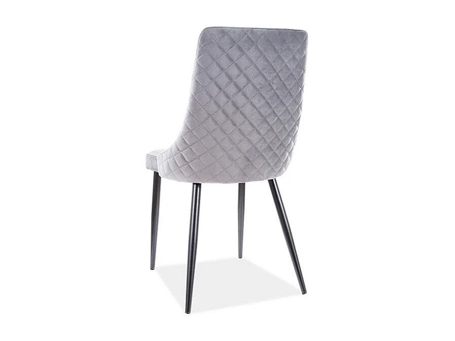 Krzesło PIANO B VELVET szare