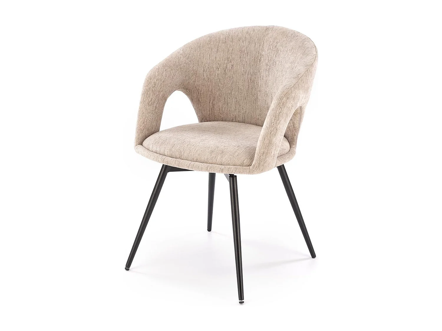 Chaise pivotante en acier 57 x 78 cm