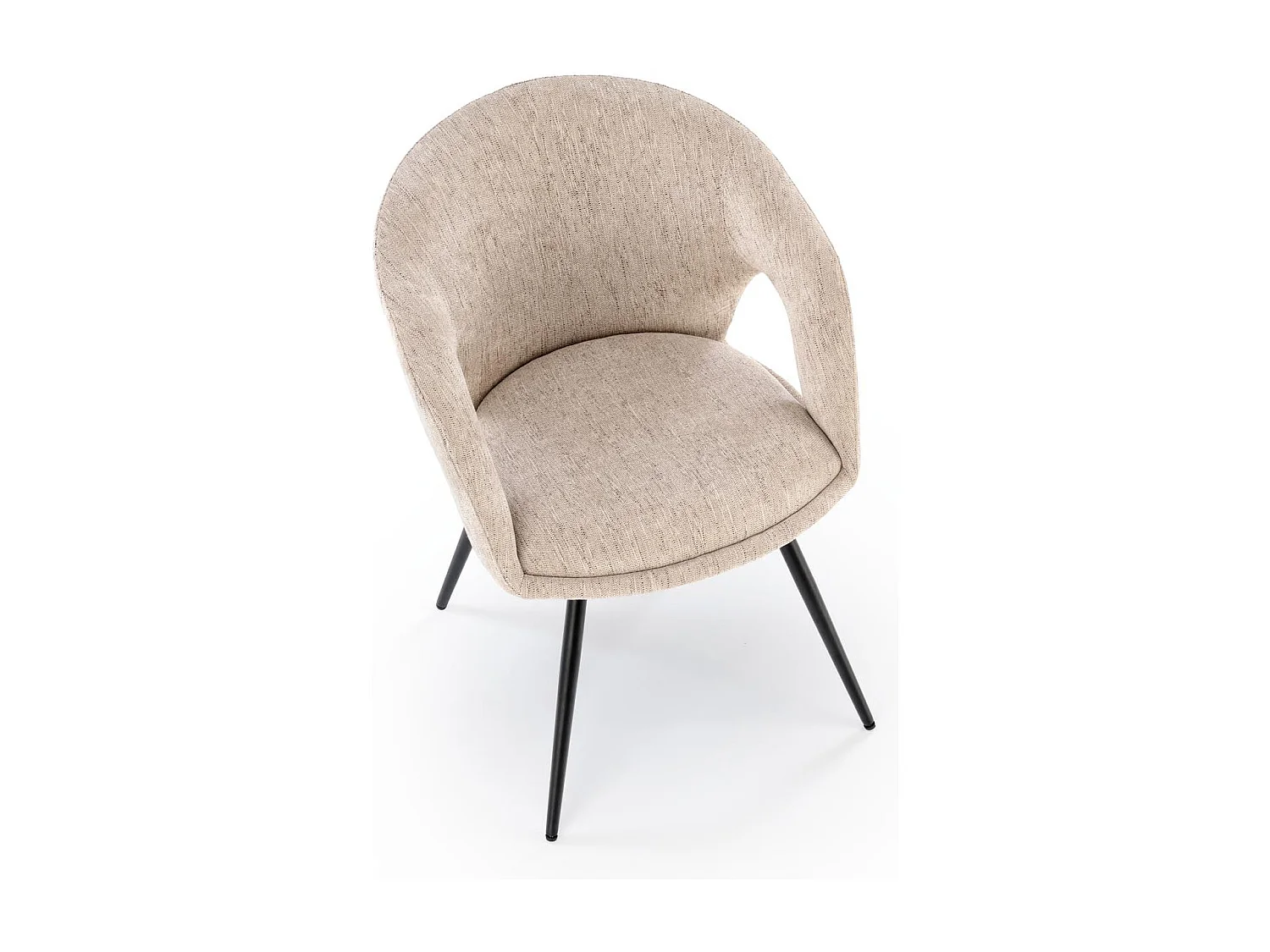 Chaise pivotante en acier 57 x 78 cm