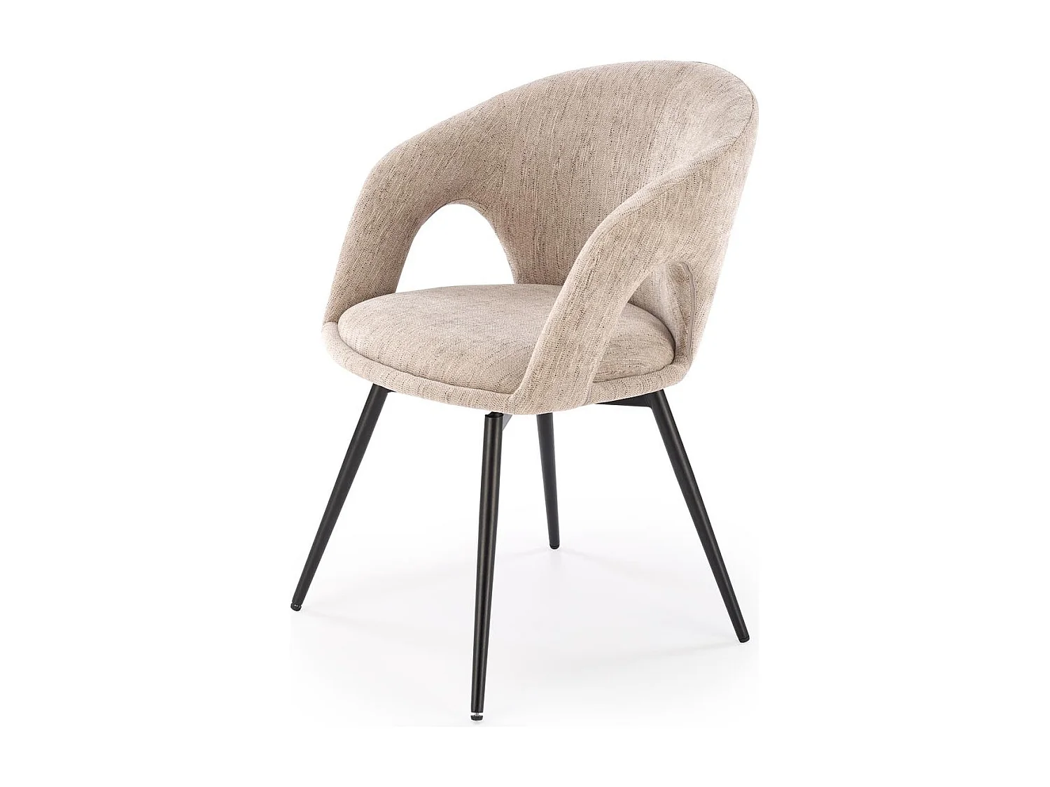 Chaise pivotante en acier 57 x 78 cm