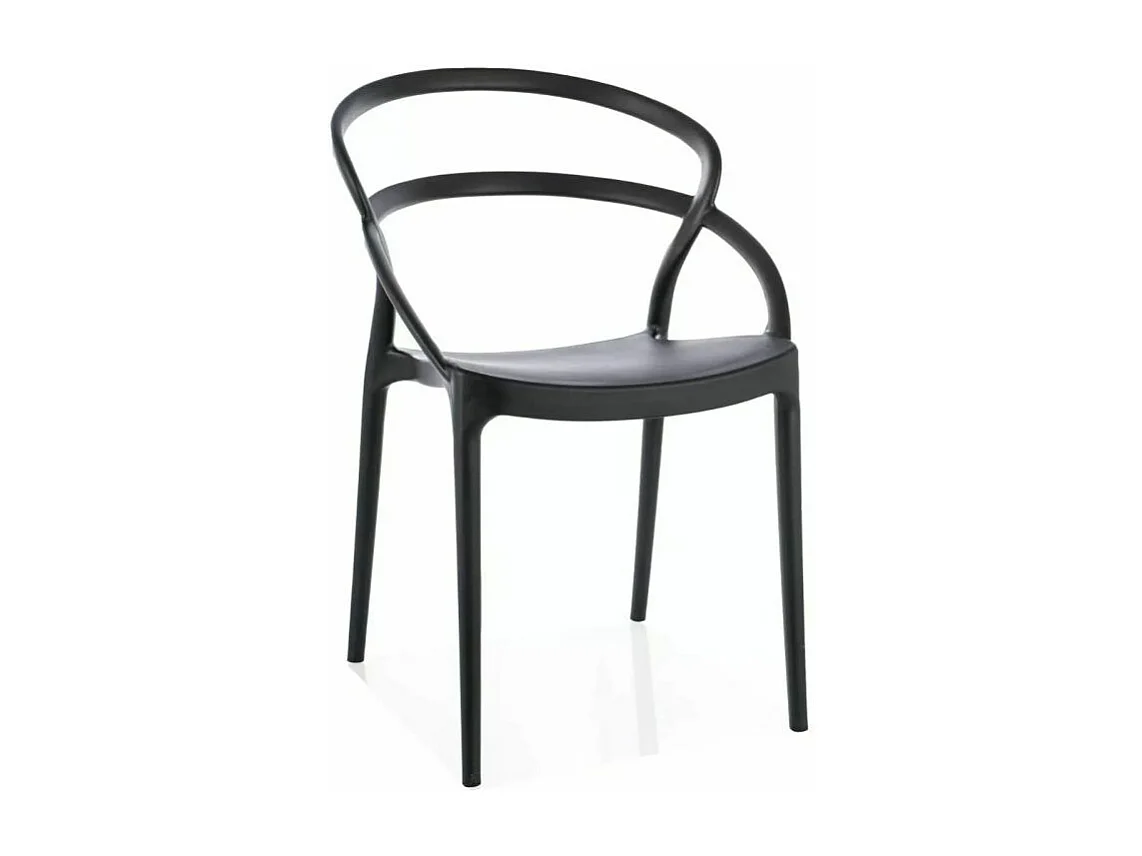 Krzesło z tworzywa GLIS czarne