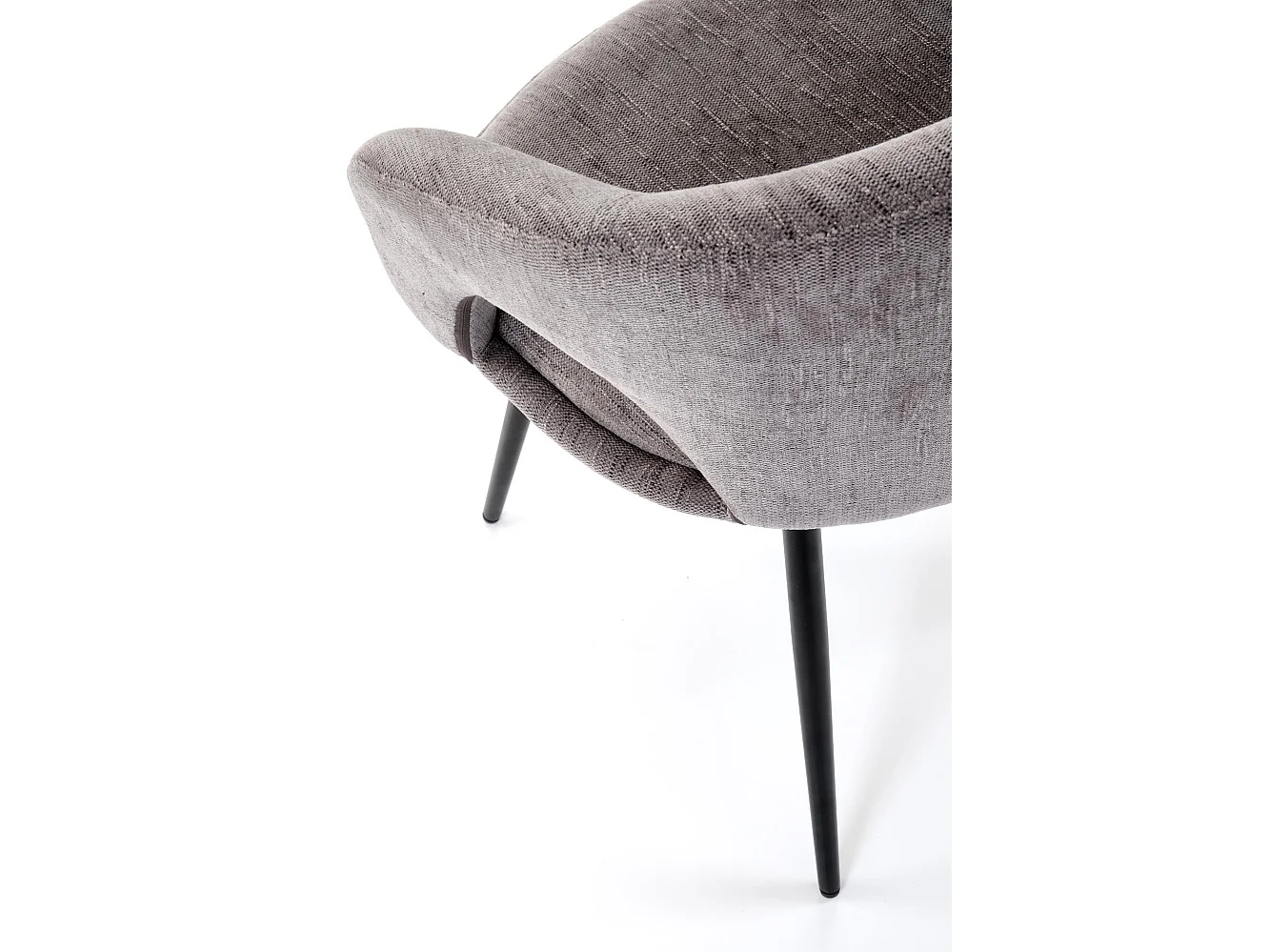 Krzesło tapicerowane K550 szare/czarne obracane