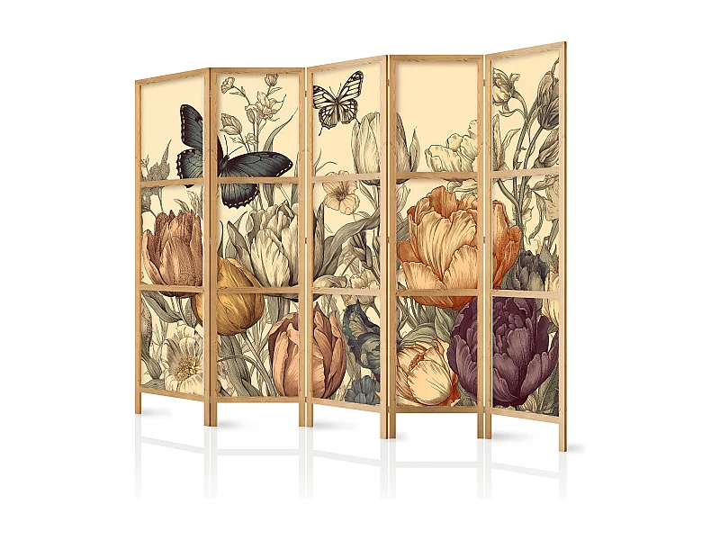 Parawan japoński Artgeist Kwiaty 225 x 172 cm 1 szt