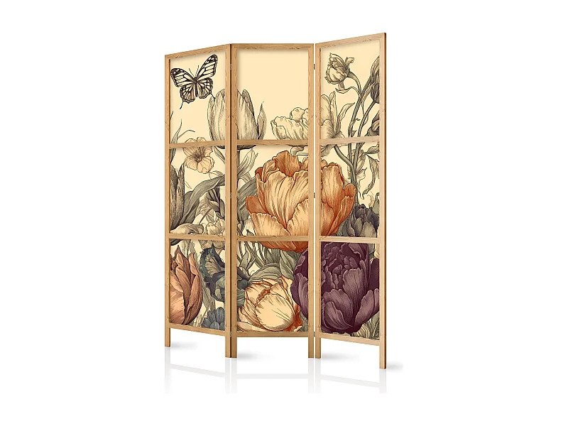 Parawan japoński Artgeist Kwiaty 135 x 172 cm 1 szt