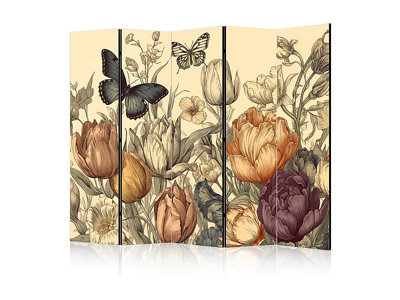 Parawan dwustronny Artgeist Kwiaty 225 x 172 cm 1 szt