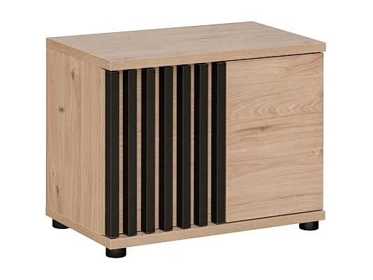 Szafka na buty PEDRO hickory jackson/czarna