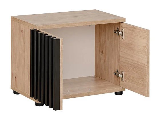 Szafka na buty PEDRO hickory jackson/czarna