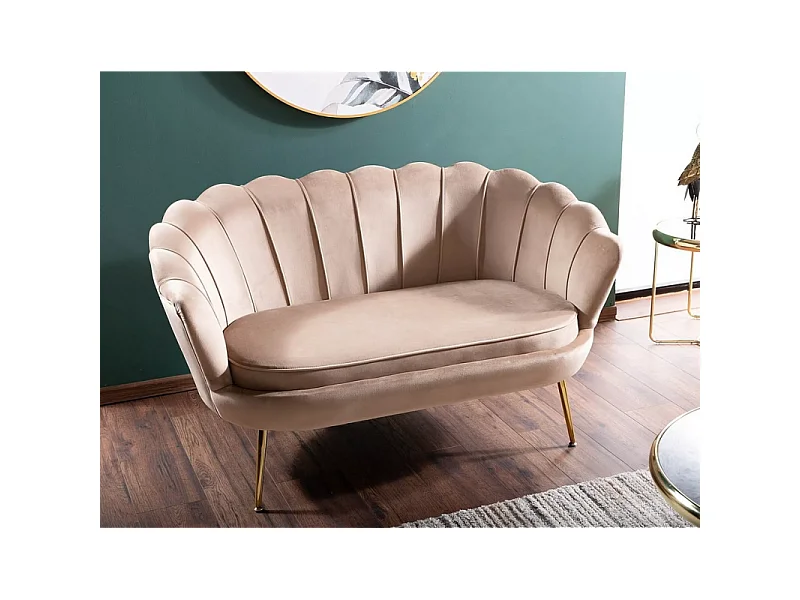 Sofa CAMELLIA 2 VELVET beżowa