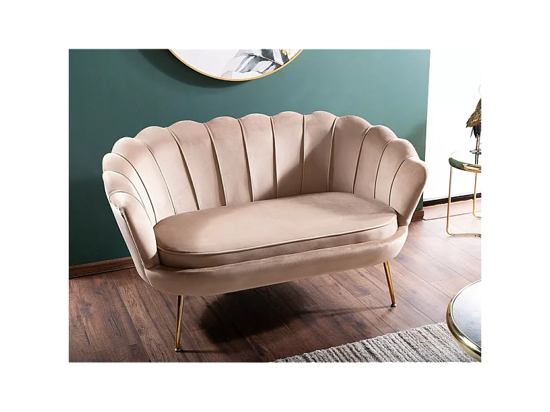 Sofa CAMELLIA 2 VELVET beżowa